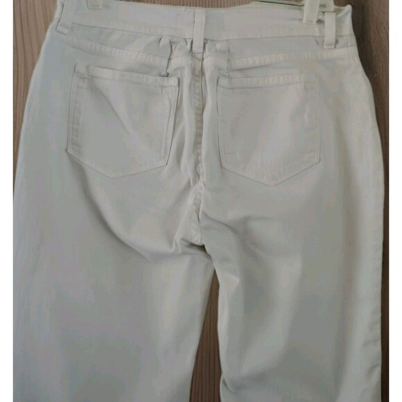 Not Your Daughter Jeans Size 12 White Lift/Tuck Cropped Button Leg Design - Picture 6 of 10